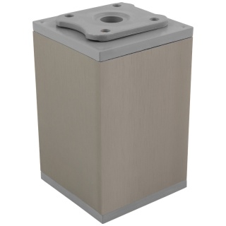 Nóżka meblowa kwadratowa regulowana 60x60 h-100 aluminiowa Inox