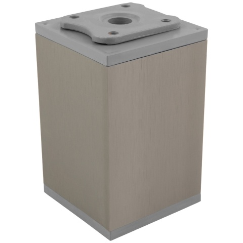 Nóżka meblowa kwadratowa regulowana 60x60 h-100 aluminiowa Inox