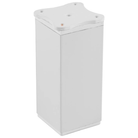 Nóżka meblowa kwadratowa regulowana h-100 aluminiowa Biała