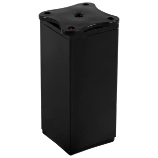 Nóżka meblowa kwadratowa regulowana h-100 aluminiowa Czarna