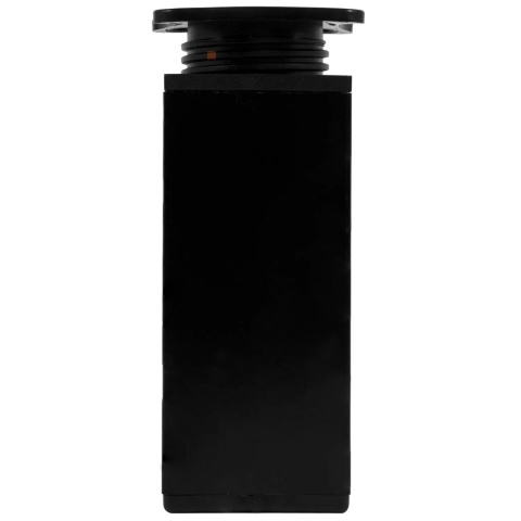 Nóżka meblowa kwadratowa regulowana h-120 aluminiowa Czarna