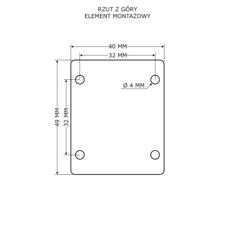 Nóżka meblowa kwadratowa regulowana h-200 aluminiowa Inox