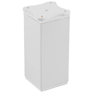 Nóżka meblowa kwadratowa regulowana h-50 aluminiowa Biała