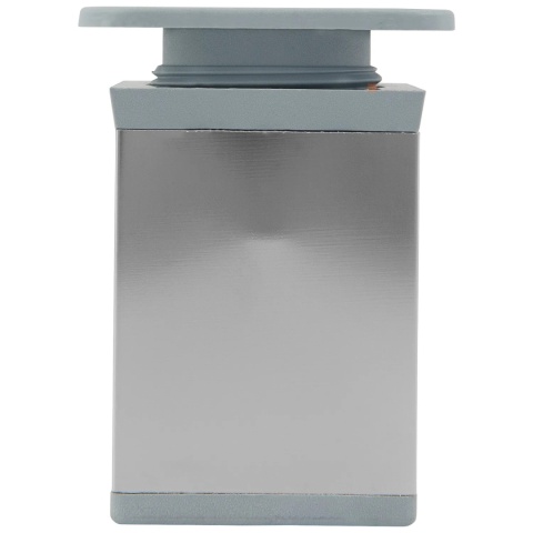 Nóżka meblowa kwadratowa regulowana h-70 aluminiowa Chrom