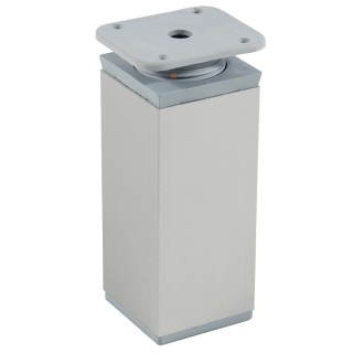 Nóżka meblowa okrągła regulowana h-100 aluminiowa Aluminium