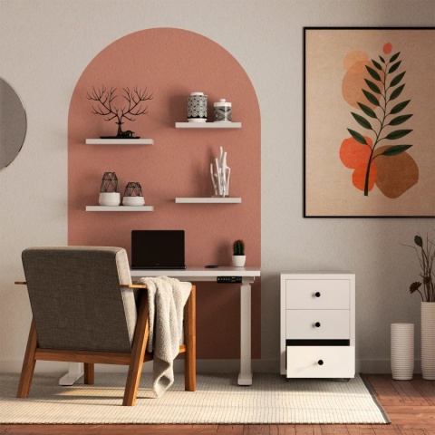 Biurko z regulacją wysokości stelaż stołu Futuro COMPACT Biały REJS