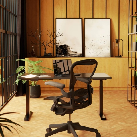 Biurko z regulacją wysokości stelaż stołu Futuro II Szary REJS