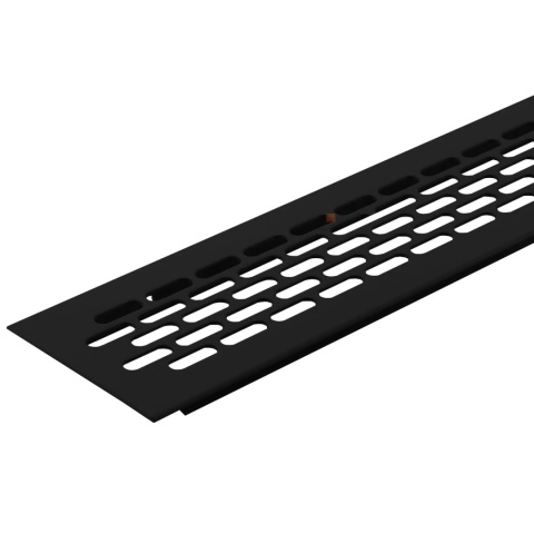 Kratka wentylacyjna pod lodówkę 60×480 Czarna LEBA