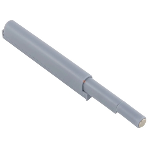 Odbojnik PUSH TO OPEN z końcówką magnetyczną Szary LEBA