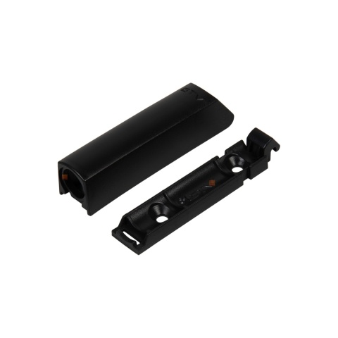 Odbojnik krótki PUSH TO OPEN z końcówką gumową SALTO GTV Czarny