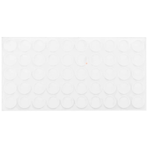 Odbojnik silikonowy samoprzylepny do szafek 10×1.5mm LEBA