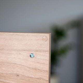 Odbojnik silikonowy samoprzylepny do szafek 10×1.5mm LEBA