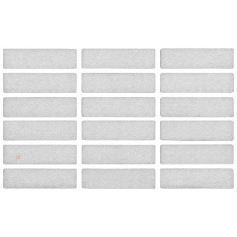 Samoprzylepne podkładki filcowe pod meble 10x40 mm - 18szt - Białe