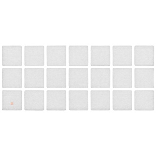 Samoprzylepne podkładki filcowe pod meble 20x20 mm - 21szt - Białe