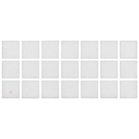 Samoprzylepne podkładki filcowe pod meble 20x20 mm - 21szt - Białe
