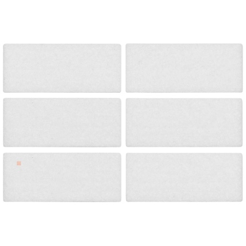 Samoprzylepne podkładki filcowe pod meble 25x60 mm - 6szt - Białe