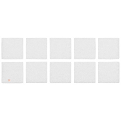Samoprzylepne podkładki filcowe pod meble 28x28 mm - 10szt - Białe