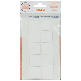 Samoprzylepne podkładki filcowe pod meble 28x28 mm - 10szt - Białe