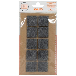 Samoprzylepne podkładki filcowe pod meble 28x28 mm - 10szt - Szare