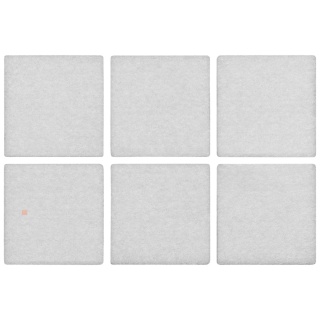 Samoprzylepne podkładki filcowe pod meble 40x40 mm - 6szt - Białe