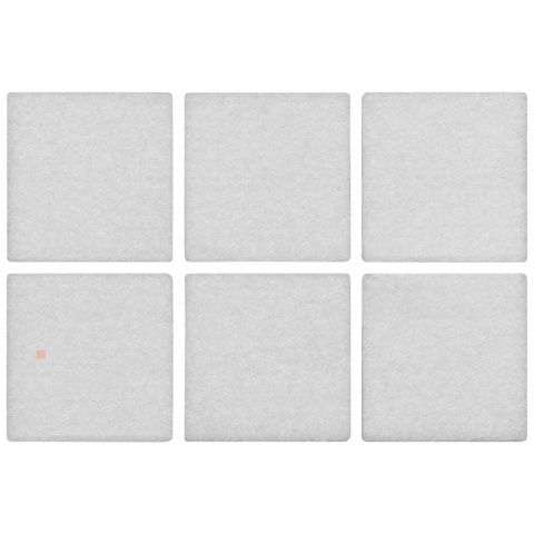 Samoprzylepne podkładki filcowe pod meble 40x40 mm - 6szt - Białe
