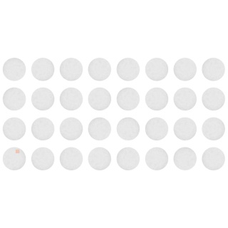 Samoprzylepne podkładki filcowe pod meble fi17 mm - 32szt - Białe