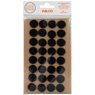 Samoprzylepne podkładki filcowe pod meble fi17 mm - 32szt - Czarne