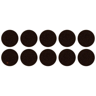 Samoprzylepne podkładki filcowe pod meble fi28 mm - 10szt - Brązowe