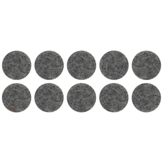 Samoprzylepne podkładki filcowe pod meble fi28 mm - 10szt - Szare