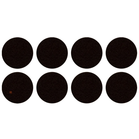Samoprzylepne podkładki filcowe pod meble fi30 mm - 8szt - Brązowe