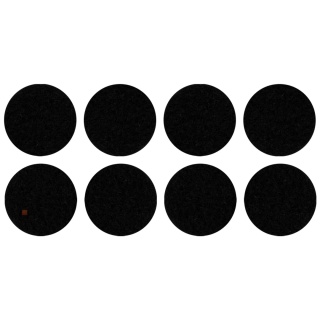 Samoprzylepne podkładki filcowe pod meble fi30 mm - 8szt - Czarne