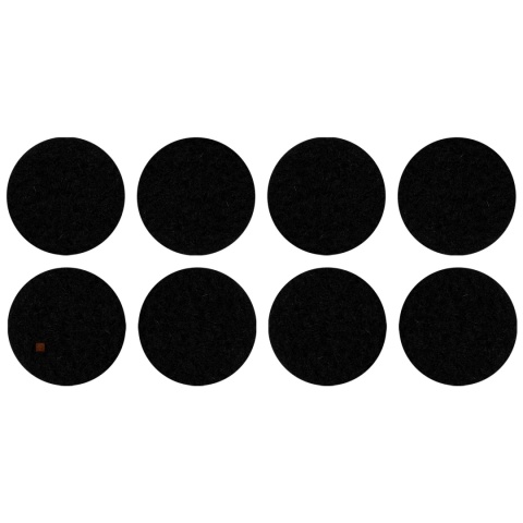 Samoprzylepne podkładki filcowe pod meble fi30 mm - 8szt - Czarne