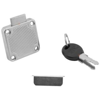 Zamek meblowy nakładany kwadratowy 40x40mm