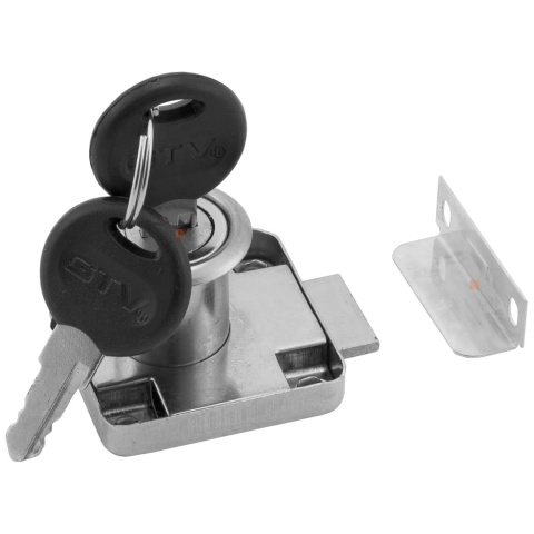 Zamek meblowy nakładany kwadratowy 40x40mm
