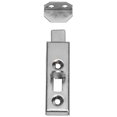 Zasuwka meblowa do szafek oraz drzwi prosta Ocynk AMIX