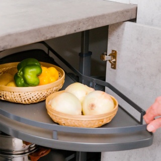 Cargo Magic Corner LAKE 900mm Nerka Prawy Antracyt EMUCA