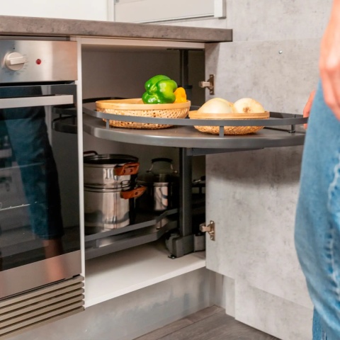 Cargo Magic Corner LAKE 900mm Nerka Prawy Antracyt EMUCA