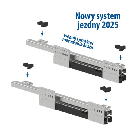 Kosz Cargo 15 2P Boczne CICHY DOMYK LEWE REJS