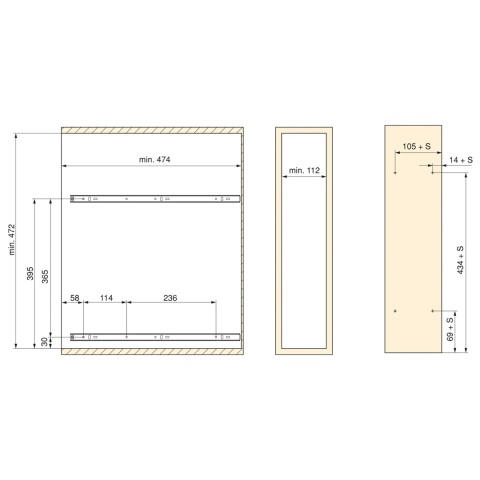 Kosz Cargo 15 2P Boczne Lewe SupraMax na butelki Chrom EMUCA