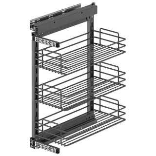Kosz Cargo 30 3P Boczne Lewe TitaneStar Antracyt EMUCA