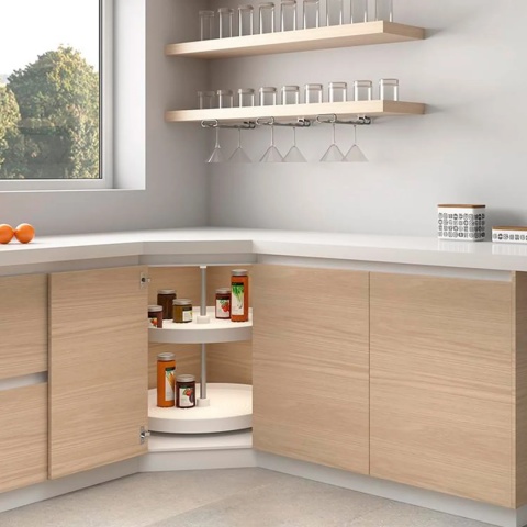 Półka obrotowa SHELVO 1/1 fi 710mm Biała Emuca