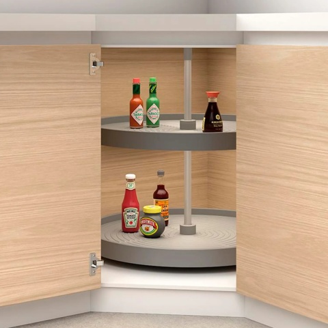 Półka obrotowa SHELVO 1/1 fi 710mm Szara Emuca