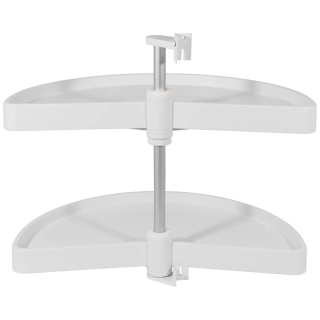 Półka obrotowa SHELVO 1/2 fi 650mm Biała Emuca