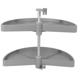 Półka obrotowa SHELVO 1/2 fi 650mm Szara Emuca