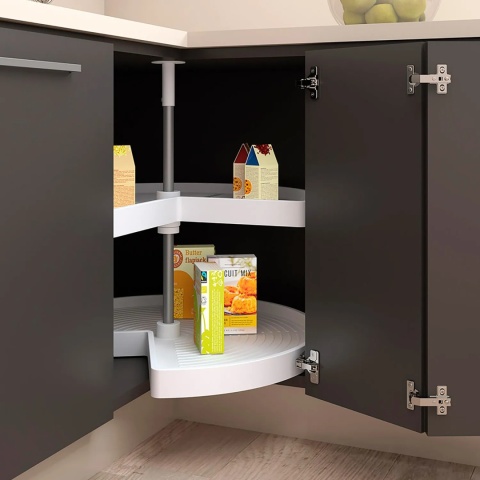 Półka obrotowa SHELVO 3/4 fi 710mm Biała Emuca