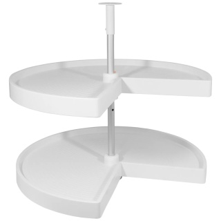 Półka obrotowa SHELVO 3/4 fi 810mm Biała Emuca