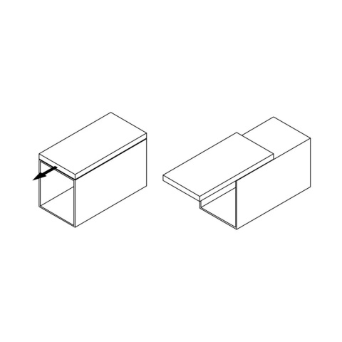 Prowadnice do stołu przesuwnego Twice Top Atim