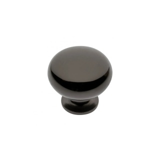 Uchwyt gałka meblowa Bergamo 32,5mm Czarny chrom GTV