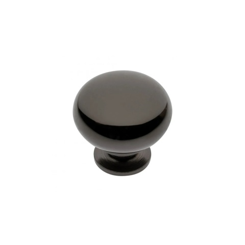Uchwyt gałka meblowa Bergamo 32,5mm Czarny chrom GTV