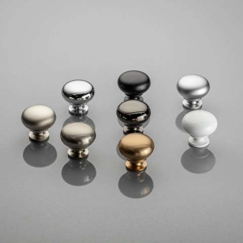 Uchwyt gałka meblowa Bergamo 32,5mm Inox GTV